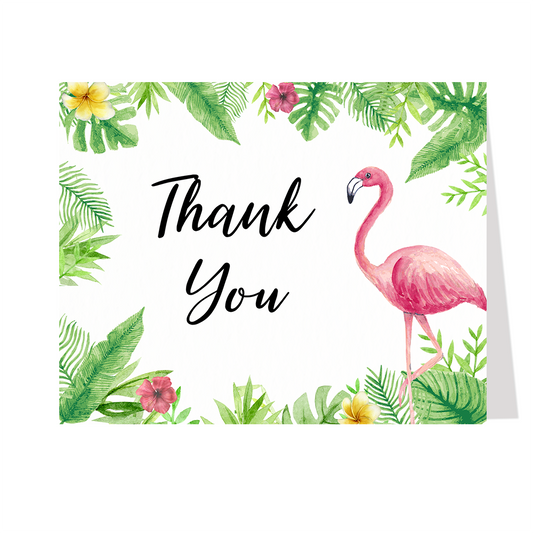 Let's Flamingle Thank You Card