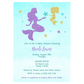 Mermaid Baby Shower Invitation