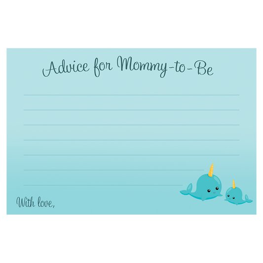 Narwhal Blue Advice Card