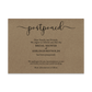 Kraft Postponement Announcement Cards