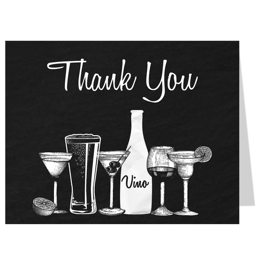 Stock The Bar Bridal Shower Thank You Card