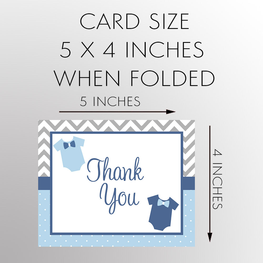 Bowtie Baby Thank You Card