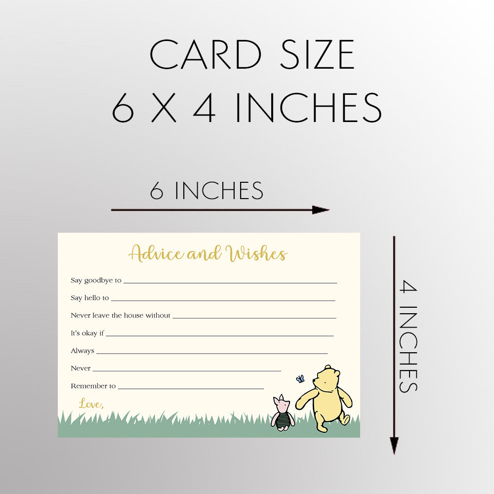 Winnie the Pooh Advice and Wishes Card