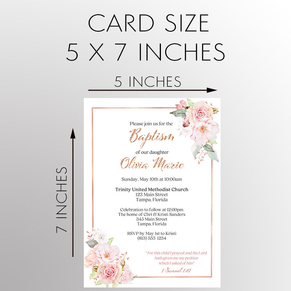 Floral Corners Invitation