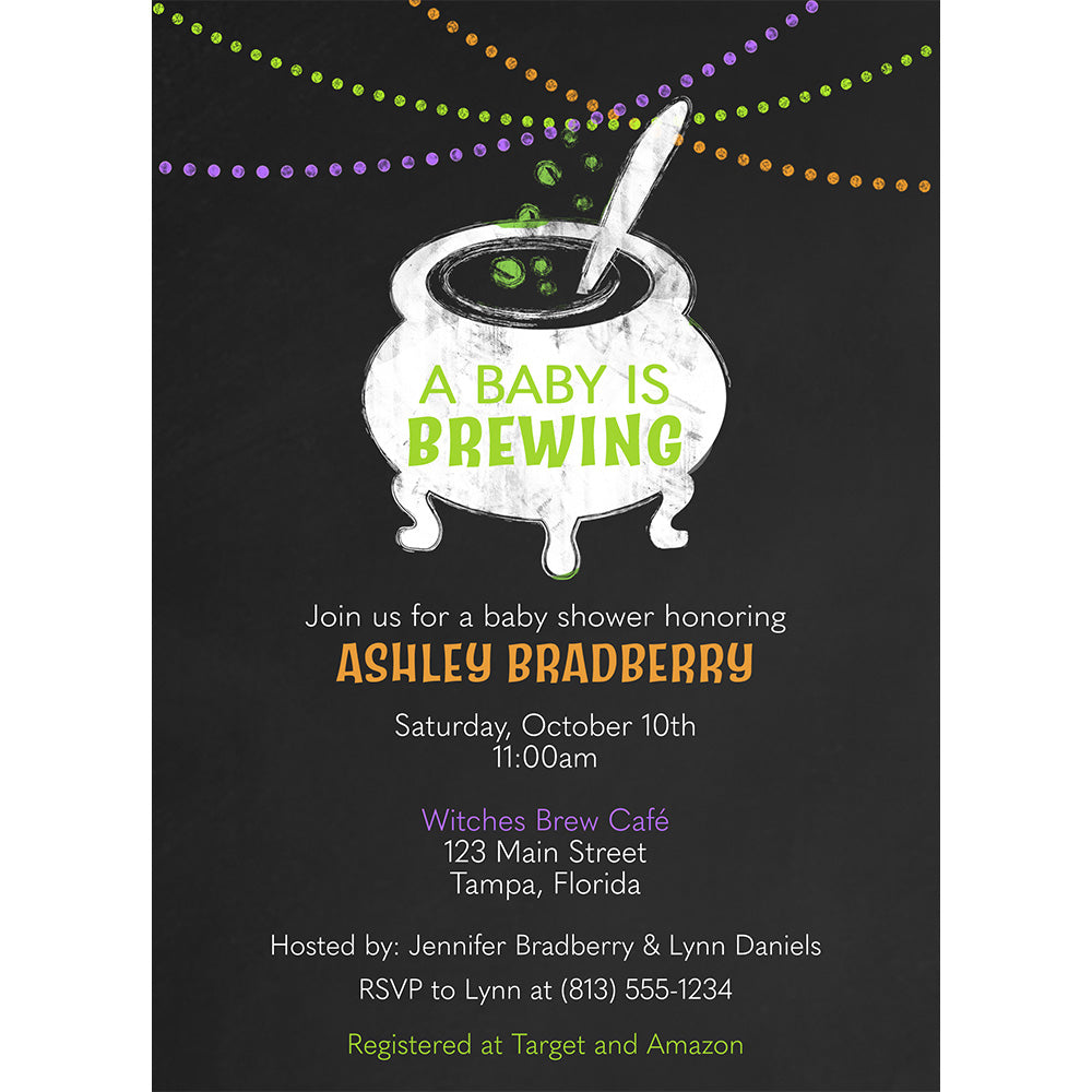 A Baby is Brewing Baby Shower Invitation