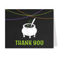 A Baby is Brewing Thank You Card - Halloween Baby Shower