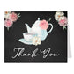 Watercolor Tea Thank You Card