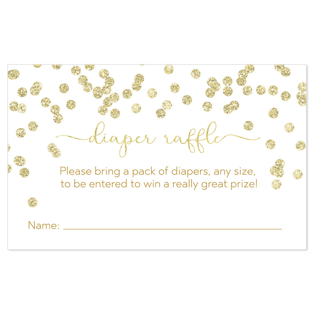 A Brunch for Baby Gold Diaper Raffle Ticket