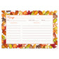 Falling for Autumn Bridal Shower Recipe Card