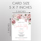 Floral Graduation Invitation