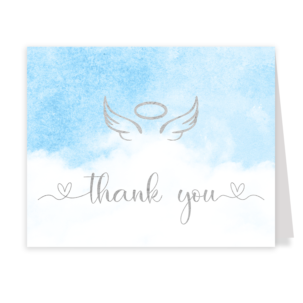 Heaven Sent Baby Shower Thank You Cards