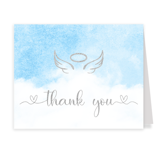 Heaven Sent Baby Shower Thank You Cards