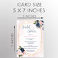 Navy & Blush Floral Bridal Shower Invitation