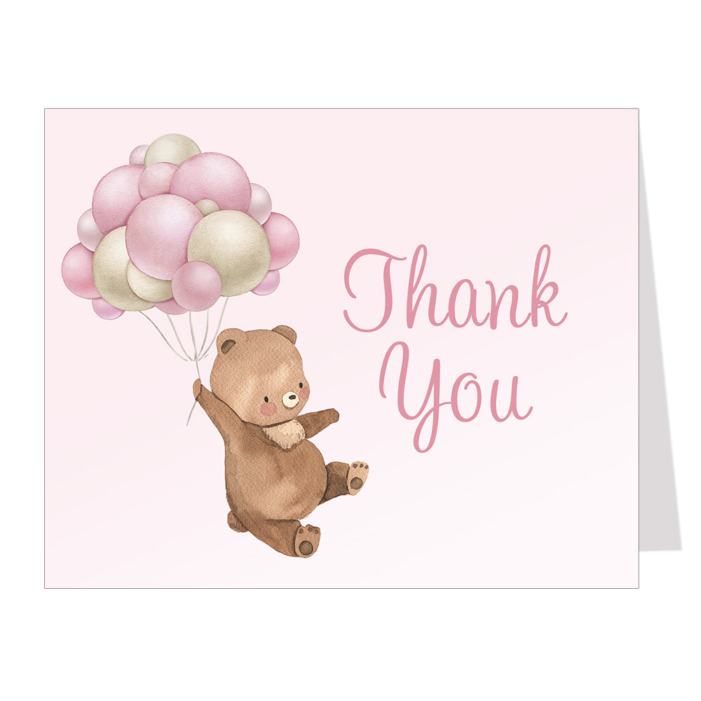Bearly Wait Teddy Bear Baby Shower Thank You Cards
