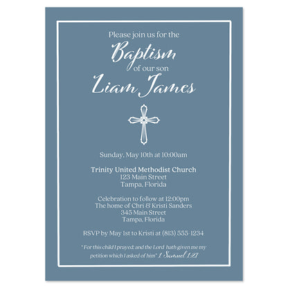 Simple Cross Invitation