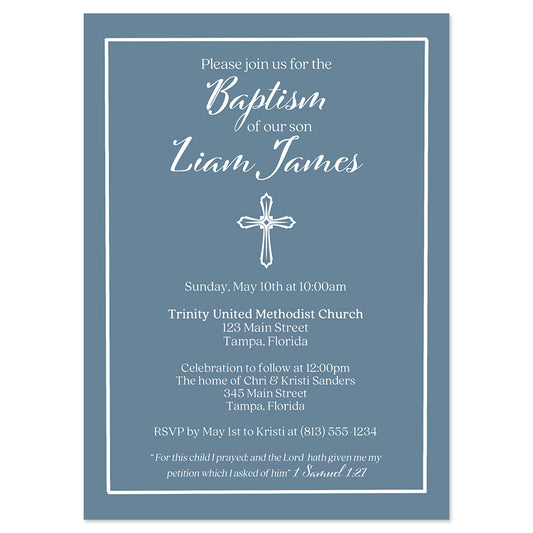Simple Cross Invitation