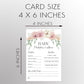 Baby Brunch Predictions and Advice Card