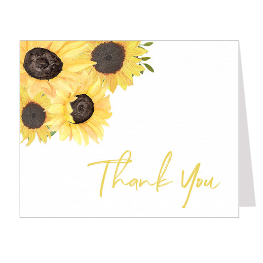 Sunflowers Thank You Card