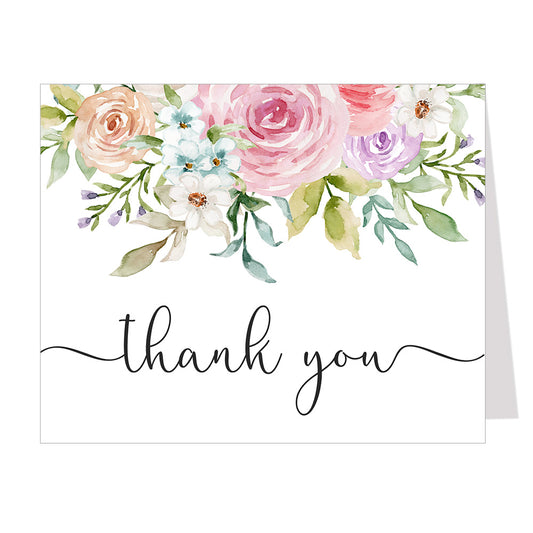 Baby in Bloom Thank You Card