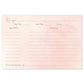 Watercolor Pink Recipe Card