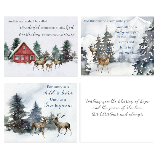 The Reason Watercolor Christmas Cards