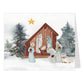 Watercolor Nativity Christmas Card