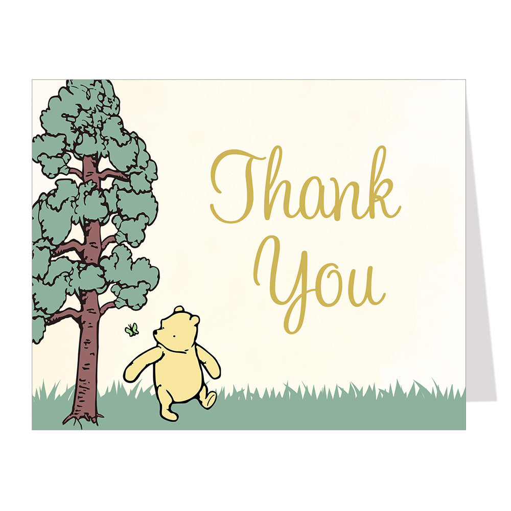 Winnie the Pooh Baby Shower Thank You Card